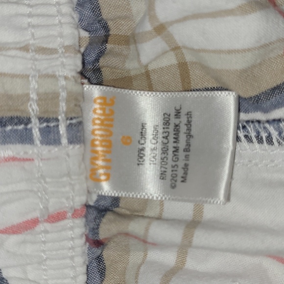 LITTLE BOY'S GYMBOREE PLAID SHORTS - Picture 3 of 5